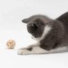 Feather sisal ball cat toy wholesale, scratch resistant, colorful woven cat toy ball, cat paw grinding, self fun pet supplies