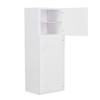 1:12 Dollhouse Miniature Fridge Dollhouse Furniture Wooden White Refrigerator for Dollhouse