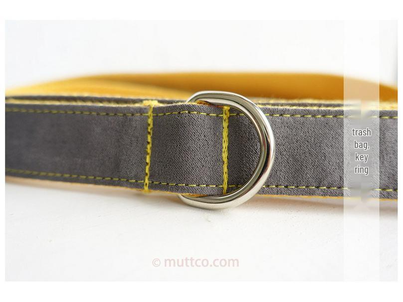 Maßgefertigte graue Hundeleine - Kreatives Design zum Spazierengehen