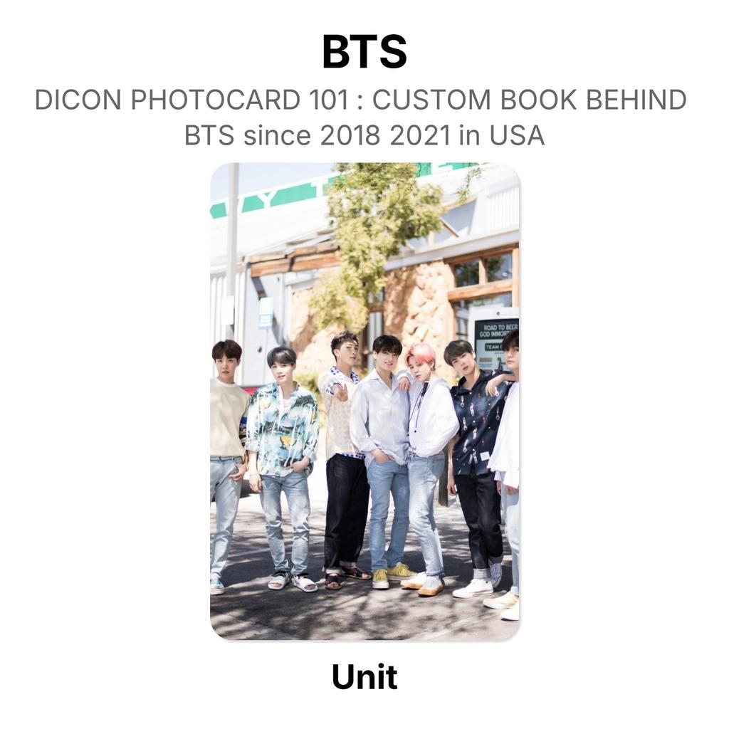 BTS DICON PHOTOCARD 101 : CUSTOM BOOK BEHIND BTS Since 2018 2021 In USA Official Photocard