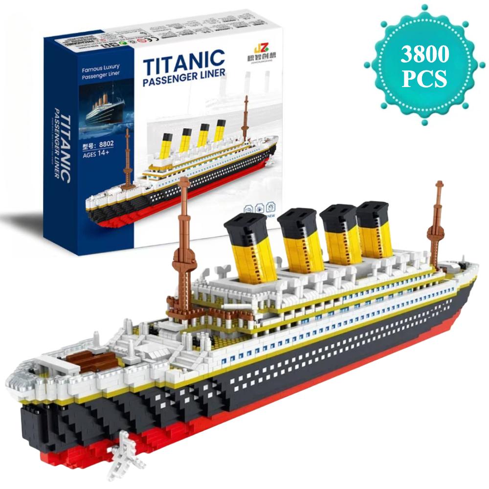 Mini Titanic Ship Model Building Blocks 3D Puzzle DIY Educational Titanic Toys for Adults and Kids  Birthday Gift