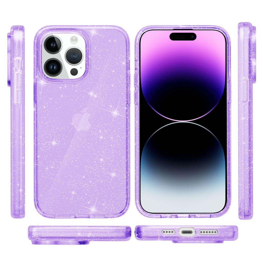 Applicable To iPhone11Pro Terminator Glitter Mobile Phone Case New 11Pro Transparent Fine Flash Anti-collision and Anti-drop Case PC
