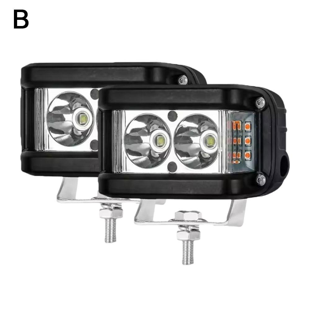 12v-30v 4" Led Work Light Bar Cube Side Shooter Pod Strobe Lamp For Suv Truck Led Light Aluminum Alloy Car Work Light M5y7