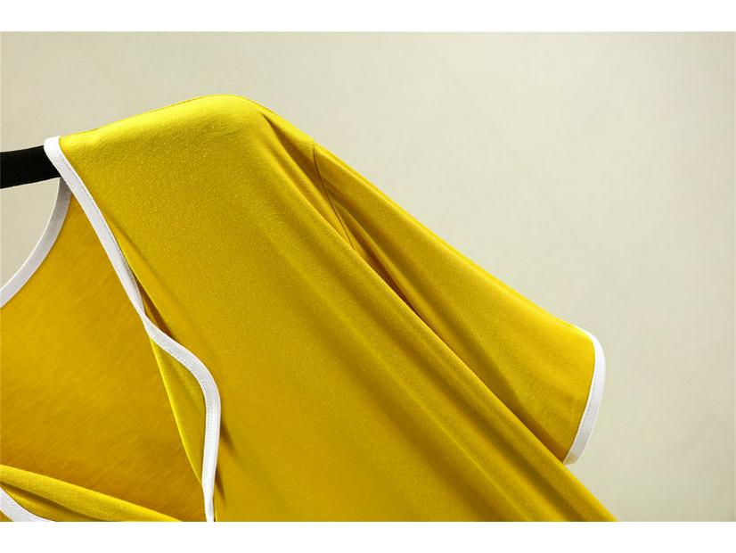 Women's Modal Short-Sleeve Summer Nightdress, Loose Fit, Large Size, Belly-Covering Hem, Lightweight Long Skirt.