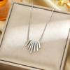 Exquisite 18K Gold-Plated Titanium Steel Necklace - Women's Clavicle Chain Jewelry, Fade-Resistant