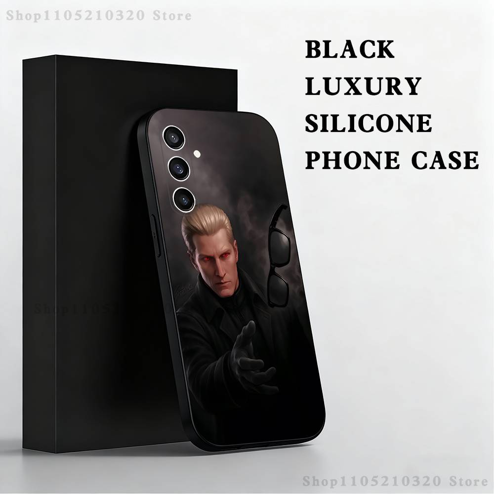 

A-Albert Wesker Phone Case For Samsung S 25,24,23,22,30,21,10,9,Ultra,Plus,Lite,FE,4,5 G Black Soft Case SamsungA21S