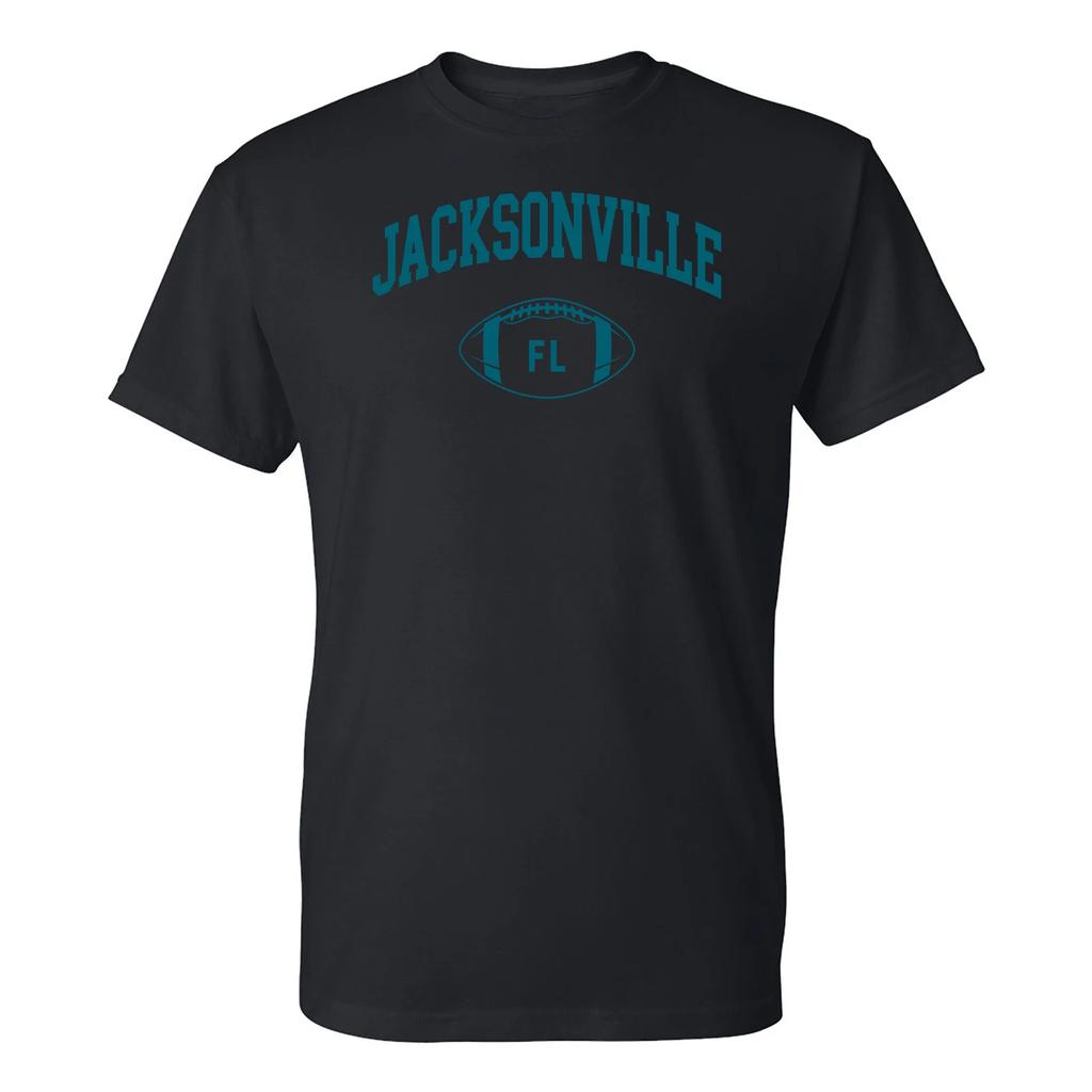 Jacksonville Classic Football Arch - Sports Athletics T Shirt - Black
