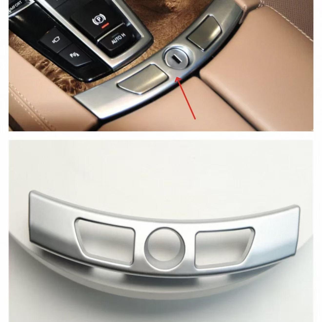 

BMW 7 Series F02 Armrest Box Switch Latch Trim (2009-15) - Silver No срібний