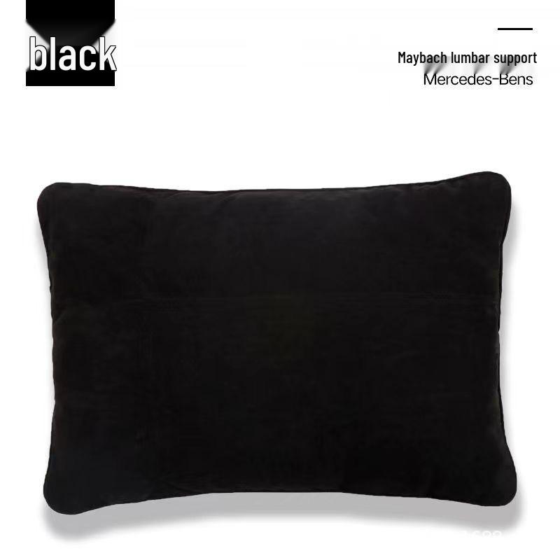 2025 Maybach S-Class Headrest Suede Neck Pillow & Lumbar Support Cushion