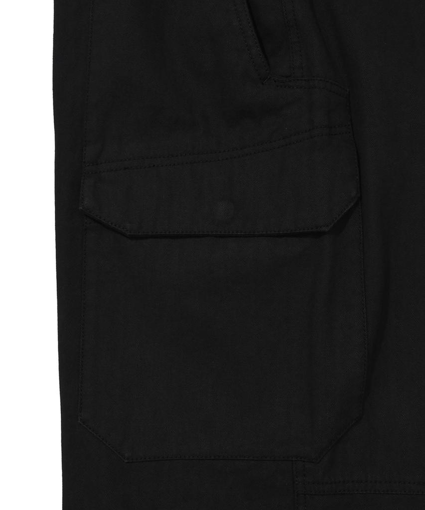 Loghideumatin Side Cargo Pocket Tuck Pants (Black)