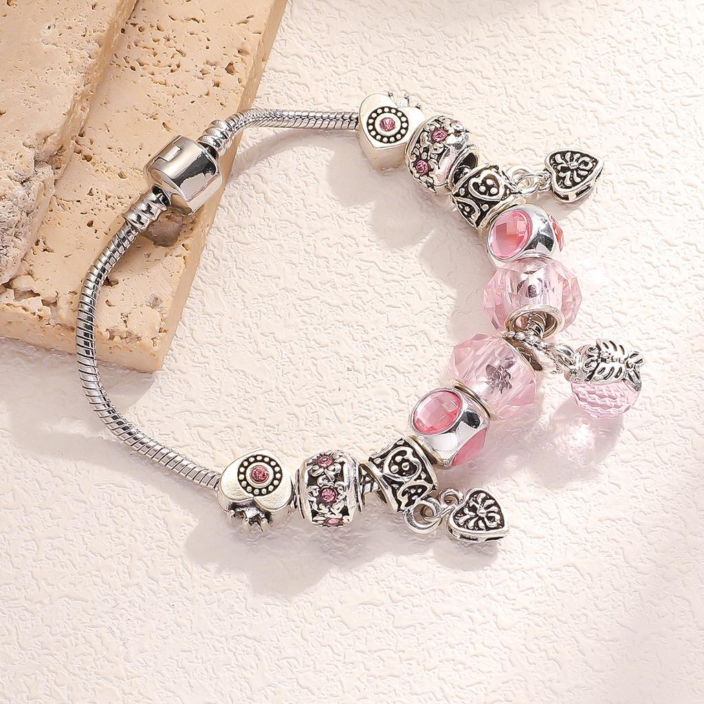 1PC Fashionable Design Crystal Glass Women's Bracelet, Suitable for Daily Wear As Holiday Gifts