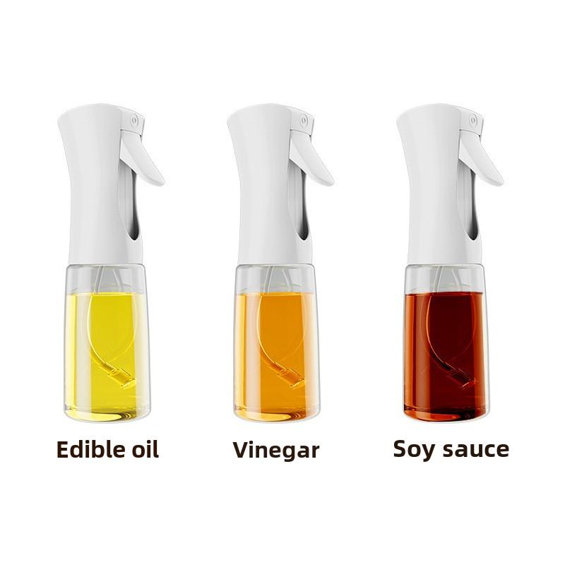 

New Kitchen glass spray bottle edible oil glass bottle air fryer press atomizing glass spray pot