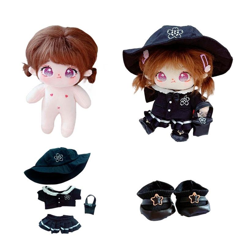 20cm Cotton Doll Plush Toy With Interchangeable Outfits For Youth Formula Commuting Uniform Set