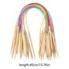 18 Stück 18 Größen 40cm Mehrfarbige Rundstricknadeln aus Bambus 2,0-10mm