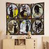 K-Kikis CARTOON D-Delivery DIY Wall Tapestry Hanging Tarot Hippie Wall Rugs Dorm INS Home Decor