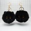 Cartoon Cat Bag Pendant Lovely Fluff Stuffed Keychains Cute Plush Ball Ornaments
