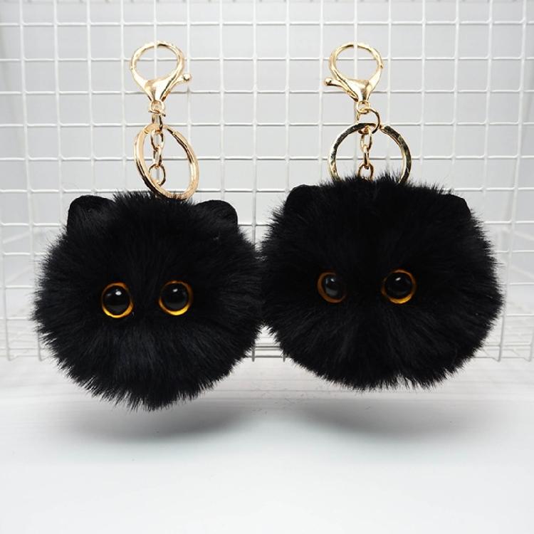 Cartoon Cat Bag Pendant Lovely Fluff Stuffed Keychains Cute Plush Ball Ornaments