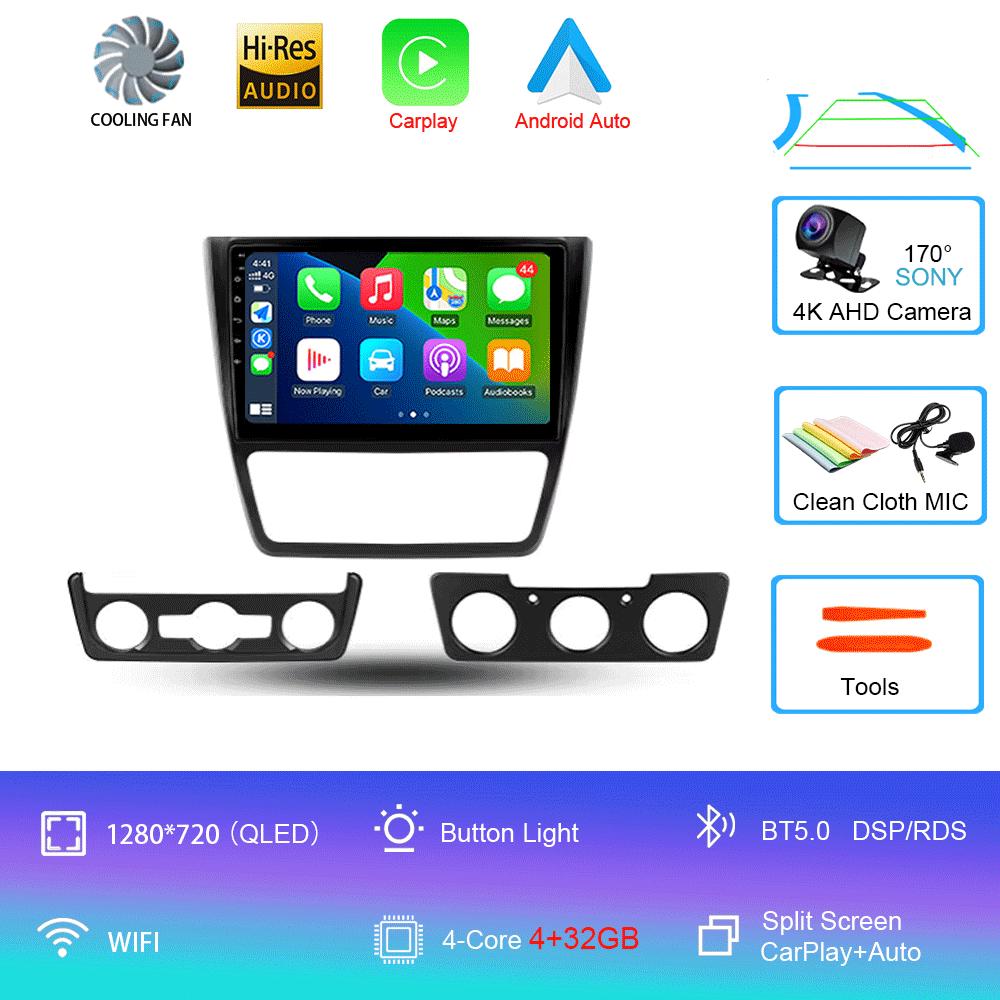 

Автомагнитола Android 14 CarPlay Auto Для Skoda Yeti 5L 2009 - 2014 Мультимедиа Видеоплеер Навигация GPS 4G DSP 2din DVD Стерео BT