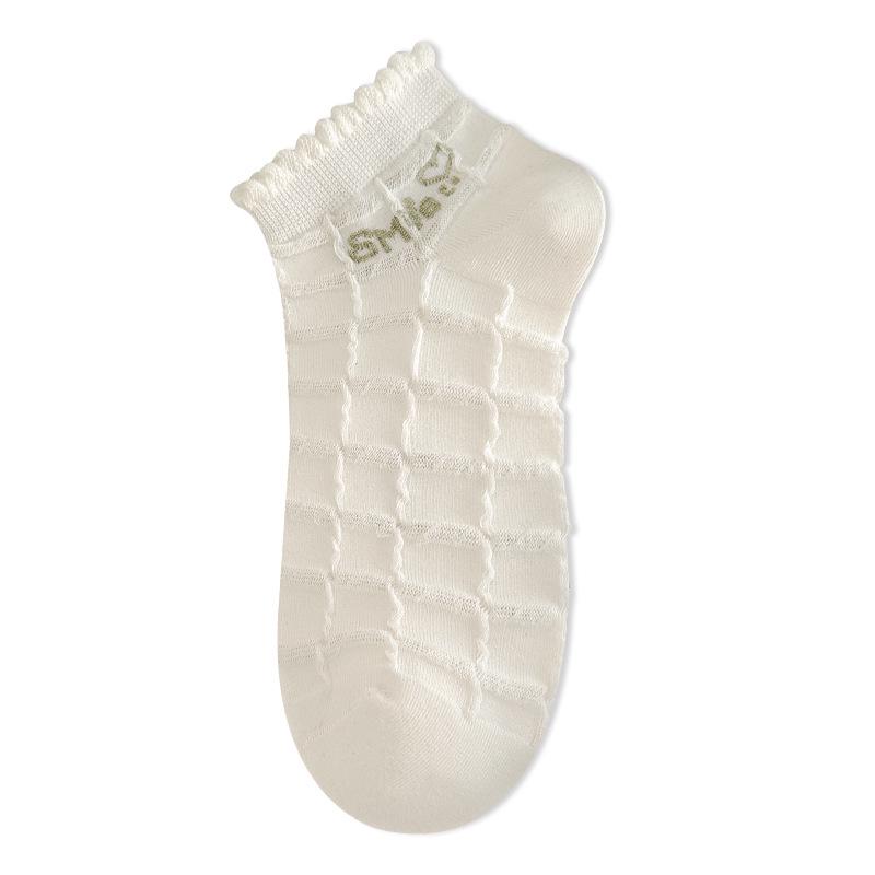 Acheng Women s Breathable Cotton Short Socks - Spring & Summer Thin Boat Style One Size