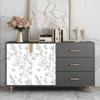 Papel de Parede Verde Branco Papel de Parede Descascar e Colar Papel Contacto Boho para Armários Papel de Parede de Folhas para Quarto Autocolantes Autocolantes