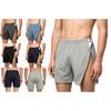 Shorts Esportivos Masculinos com Rasgo Lateral Botões de Pressão Fácil de Vestir Cintura Elástica Shorts Casuais Roupa Adaptável