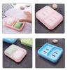 Clean Soap Double Compartment Soap Dish Plastic Soap Holder Drain Soap Box  Bathroom Use