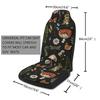 Car Sweat and Non Slip 2 Mushroom Seat Covers Seat Covers Pet Clean Suitable for SUVs Sedans Trucks Seats Black