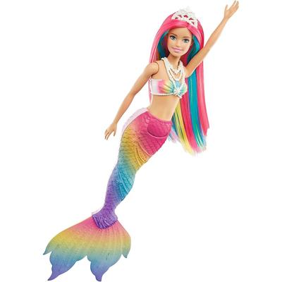 Barbie Rainbow Magic Color Changing Mermaid Doll Playset with House for Ages 3 and Up GTF89
