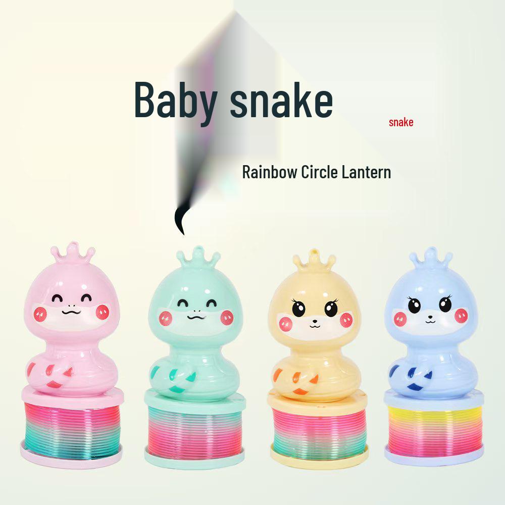 

Rainbow Ring Snake Lantern: 2025 Cartoon LED Toy for Kids Night Festivals