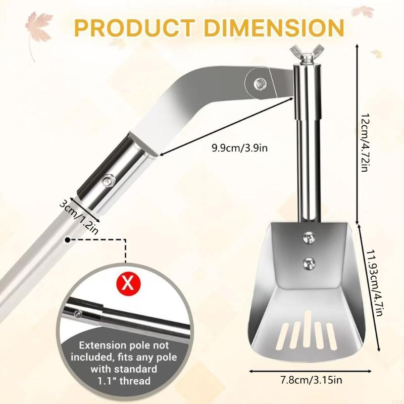  Heavy Duty Alloy Construction Gutter Shovel Maintenance Scoops For Quick Debris Removal From Rain Drains Downpipes