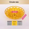 Plastic Food Plate Woven Fruit Tray New Bread Basket  Breakfast Cake Snack