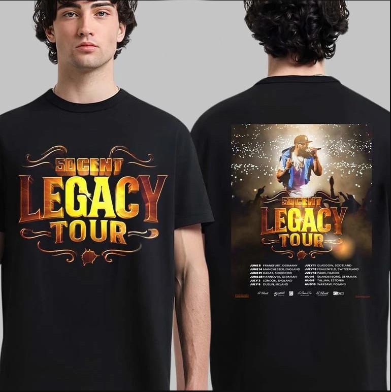 50 Cent Legacy Tour 2026 Tour T-shirt size S-5XL XXXL