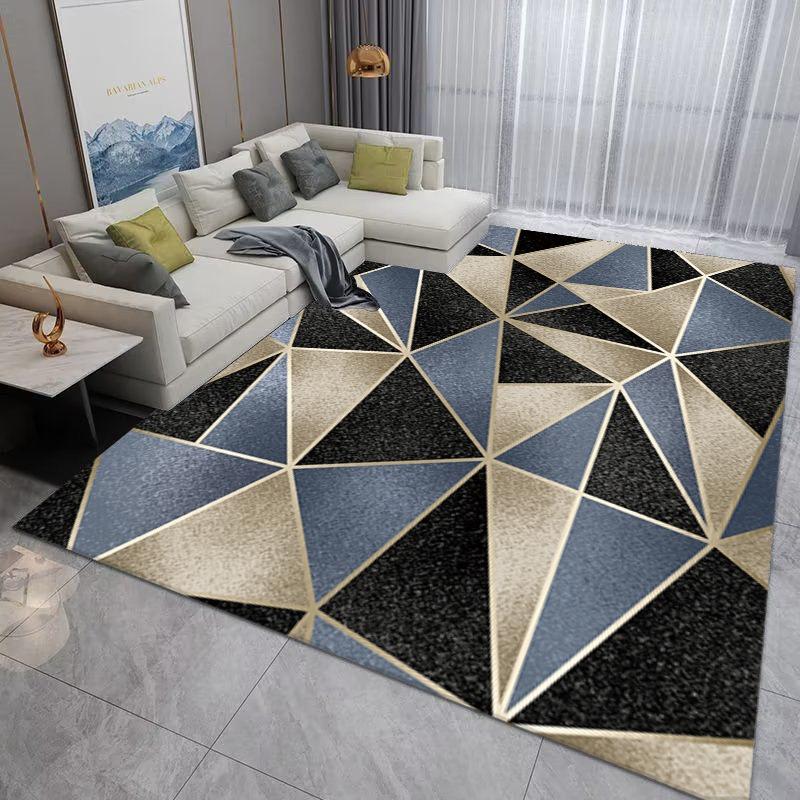 Modern Europe Style Geometry Stripe Carpet Living Room Sofa Bedroom Bedside Study Entrance Door Rug Non-slip Fashion Decor Mat