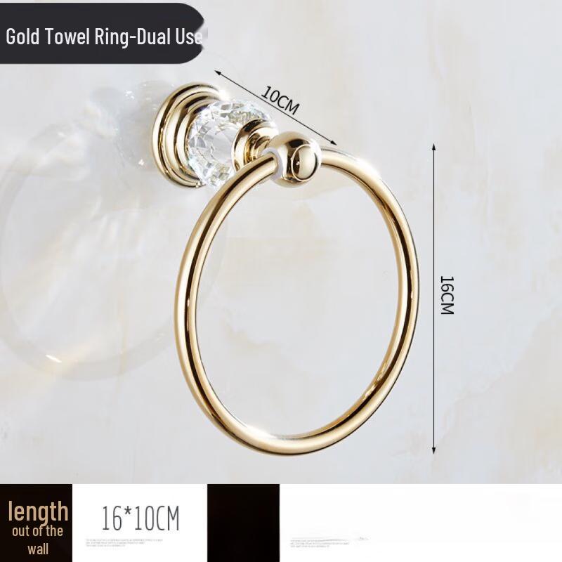 European Style Electroplated Bathroom Towel Ring