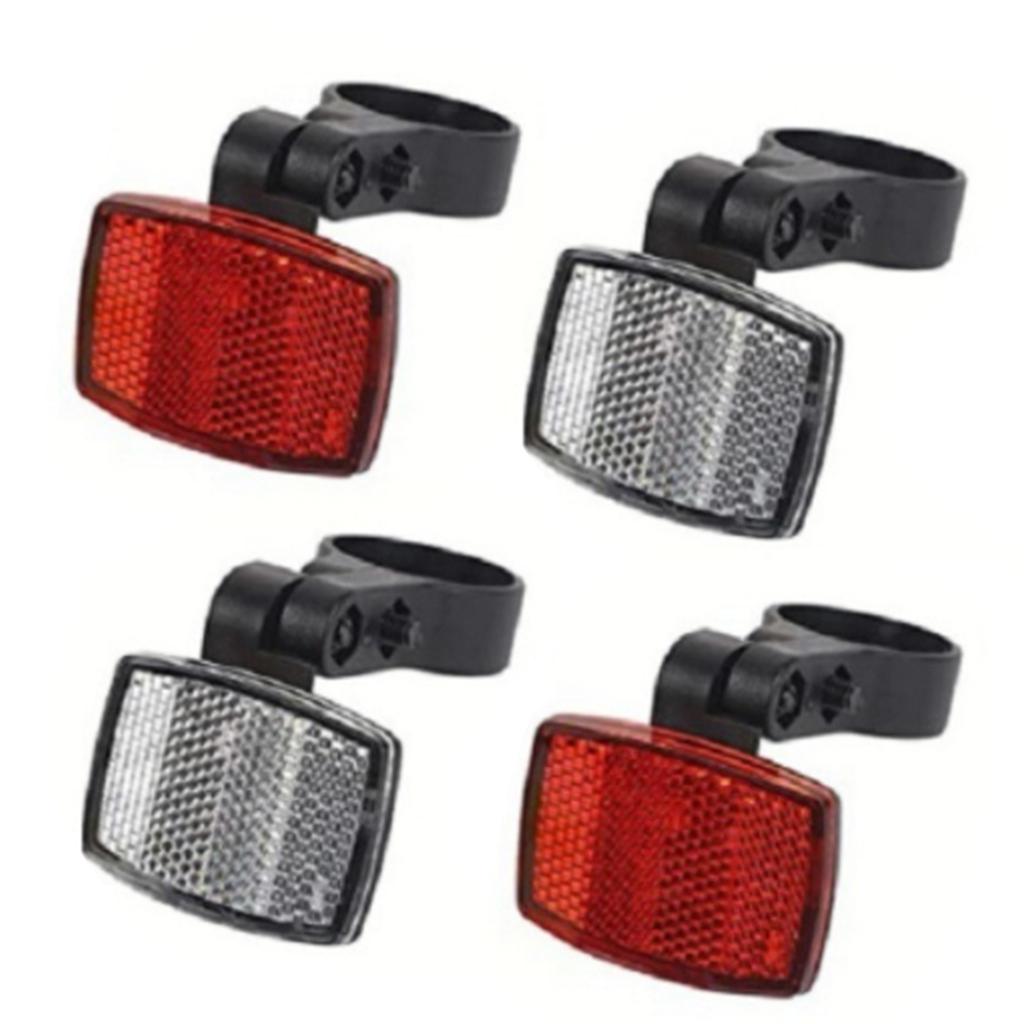 Bicycles Front and Rear Reflectors Bicycles Wheel Spoke Reflectors Bike Safety Reflection Plate for Mountain Bike Wheels