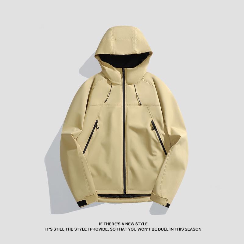 

Куртка-ветровка в стиле колор-блок для весны/осени 2025 - Стильная куртка для парного туризма на открытом воздухе X-Large