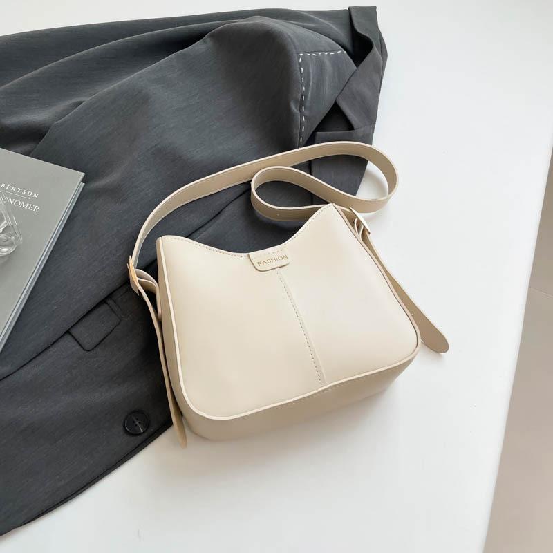 

Повседневная большая вместимость 2054 новая трендовая подвеска модная однотонная простая сумка через плечо сумка-ведро