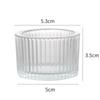 Striped Glass Cup for Candles: Aromatherapy Holder, Decorative Candle Container, Fragrance Cup, Fruit Wine Bottle.