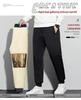 Men's Fleece-Lined Windproof Outdoor Pants with Graphene Knee Pads and Lambswool, Plus Size.