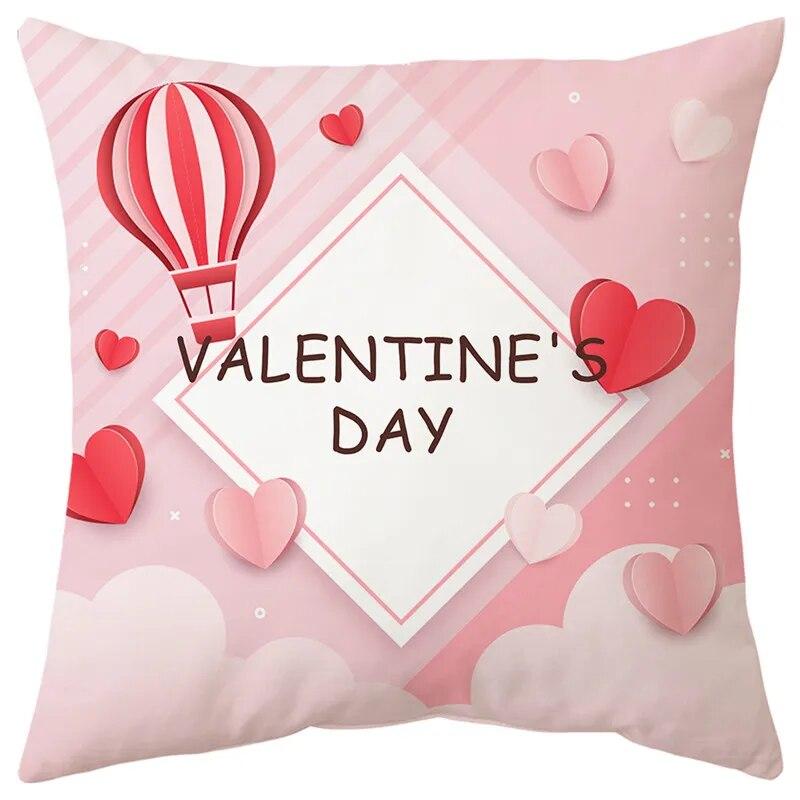 

Спальня, гостиная, украшение, чехол для дивана, домашний декор, розовое сердце любви, наволочка ко Дню святого Валентина 40x40cm