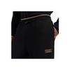 Emporio Armani EA7 SS24 Solid Logo Drawstring Cuffed Casual Pants Men bottoms Black 7M000030-AF10344-UC001