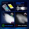 2pcs H7 LED Headlight Bulbs 500% Brighter Wireless Headlight Bulbs, 20000LM Mini Headlight Bulbs Fanless Car Bulb Kit High Low Beam