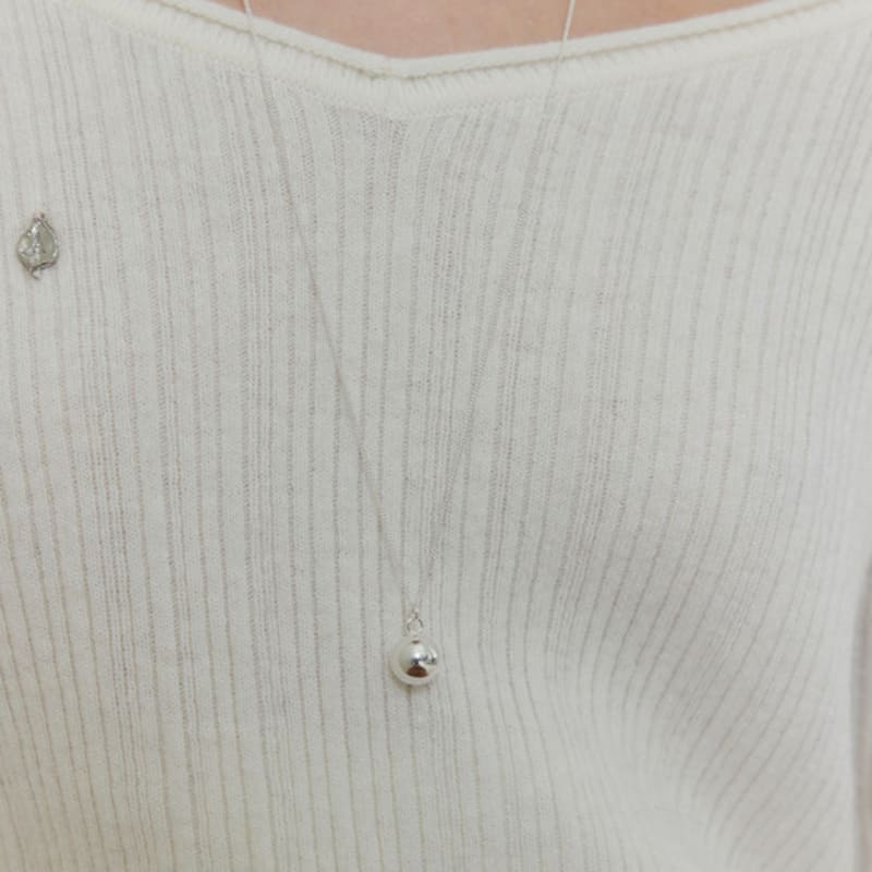murmur [925silver]Bell drop necklace