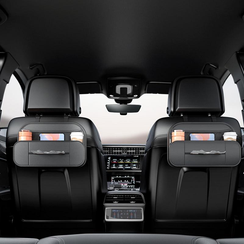 Car Handbag Organizer Car Seat Storage Bag Paper Towel Outlet Design Car Rear Seat Organizer For Electronics Data Cable Glasses
