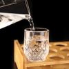 2/6pcs Set 85ml/2.9oz Shot Glass Whisky Cup Mini Glass Cups for Liqueur Cordial Glasses Tequila Cups Small Crystal Glass Cups