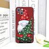 Frohe Weihnachten Baum Weihnachtsmann Muster Handyhülle für IPhone 16 12 11 14 13 15 Pro Max Mini X XS XR SE2 7 8 14 Plus Weiche Hülle