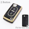 2 3 Button Tpu Key Case Cover For Peugeot Partner Tepee 207 307 308 407 For Citroen C-Crosser C3 C4 Picasso Berlingo Case Holder
