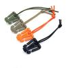 1-Inch Elastic Rope Snap Hook with Triangle Tie-Down Buckle for MOLLE System Backpack Storage and Webbing Management