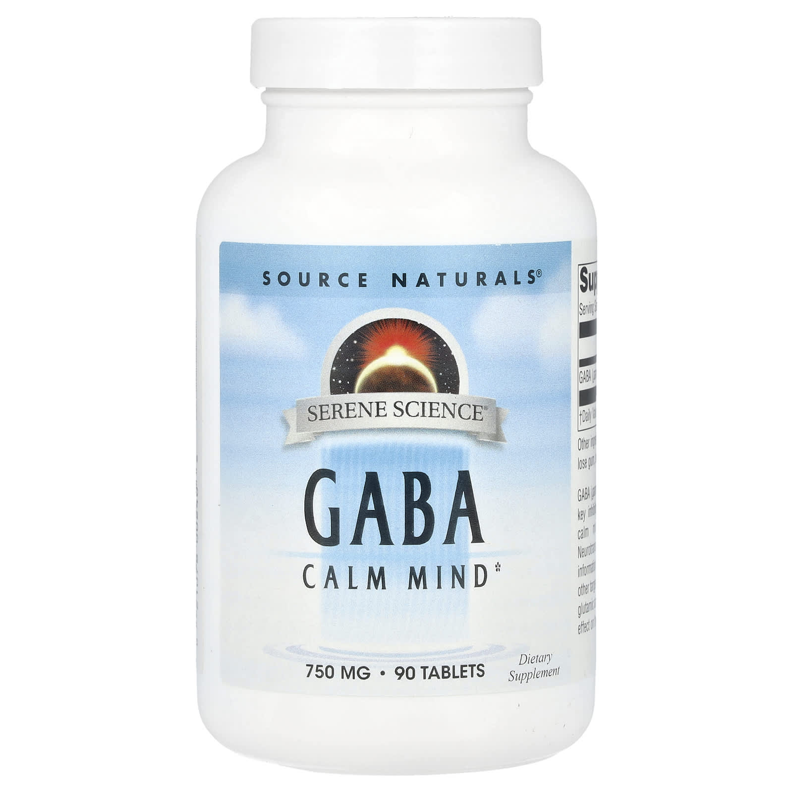 

Serene Science®, Gaba, 750Mg, 90 Tablets