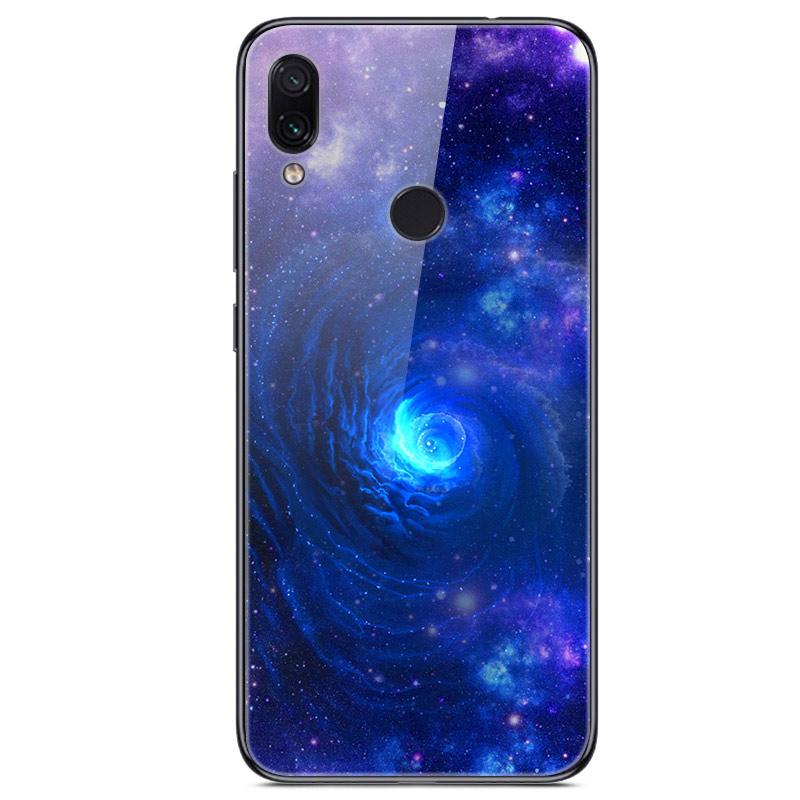 For Xiaomi Redmi Note 7 Case Tempered Glass Hard Back Cover For Xiomi Redmi Note7 Phone Cases Soft Bumper On Redmi 7 7A Redmi7